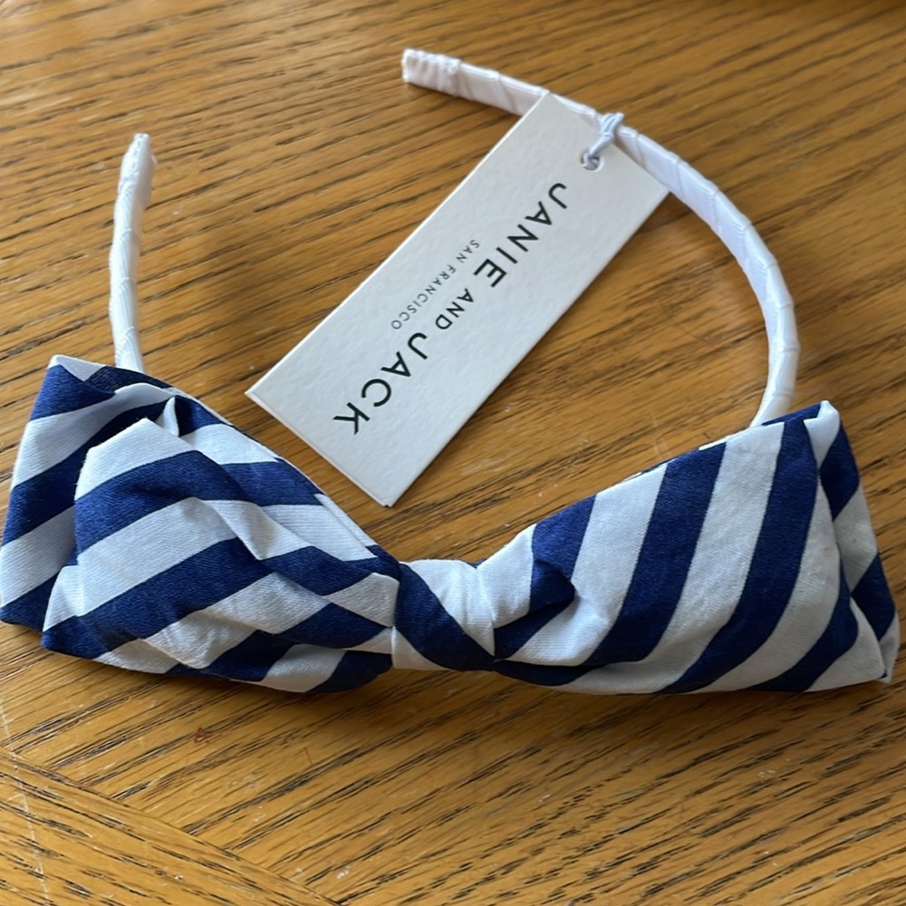 Janie and Jack Bow Headband Size 1 to 4 Years Old NWT